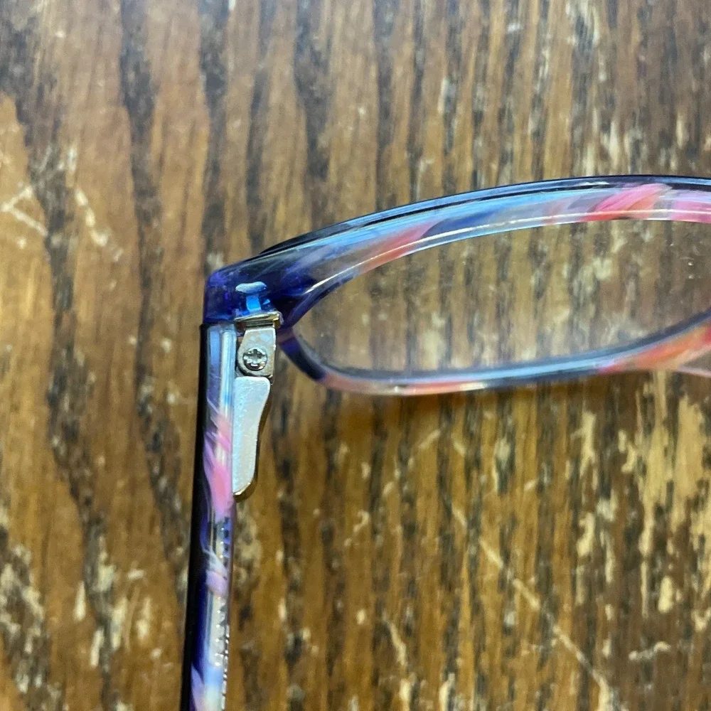 Lisa Loeb Eyeglass FRAMES ONLY Hula Hoop 9 Blueberry Swirl 49-15-125